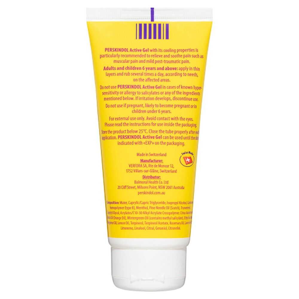 Perskindol Active Gel Muscle & Joint Pain Relief 100mL
