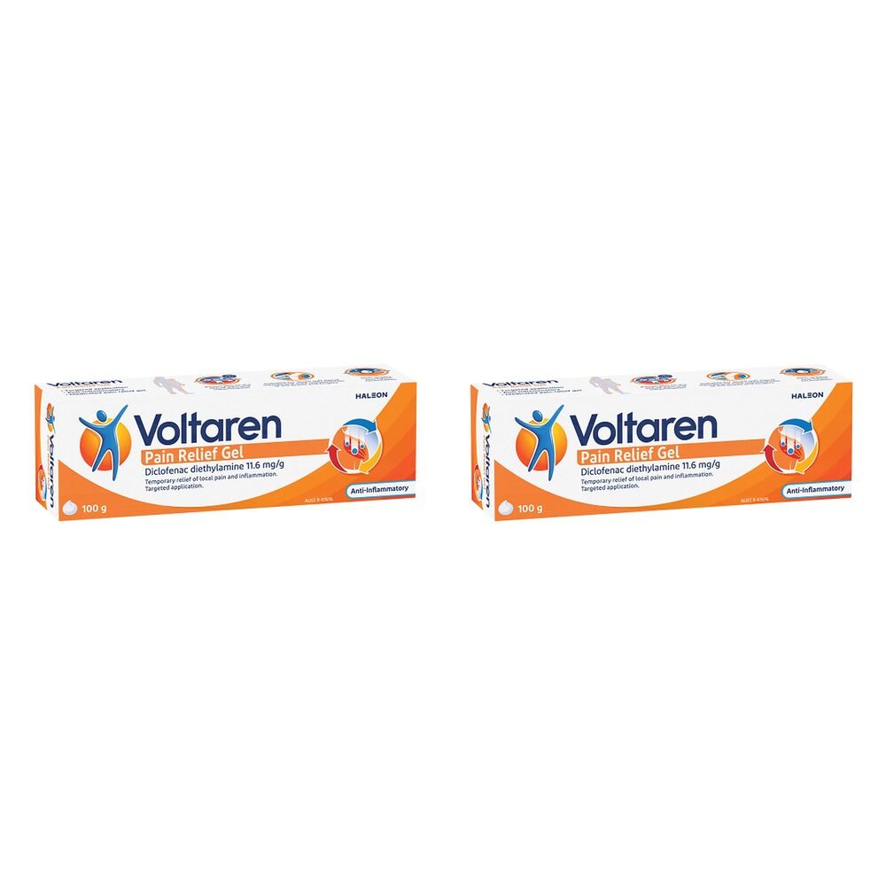 Voltaren Pain Relief Gel 100g Pack of 2