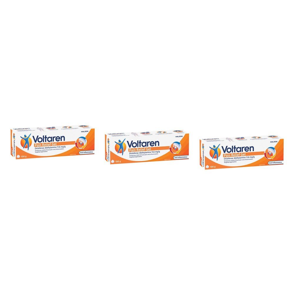Voltaren Pain Relief Gel 100g Pack of 3