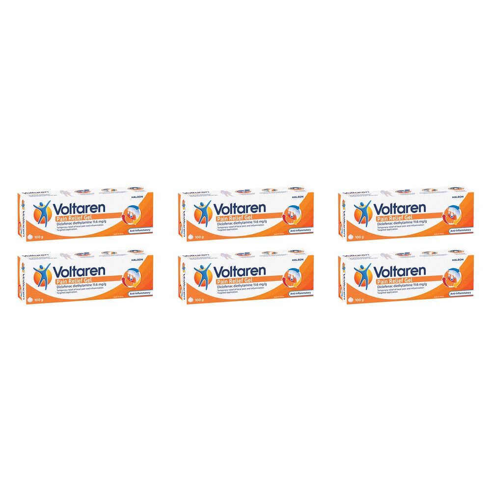 Voltaren Pain Relief Gel 100g Pack of 6