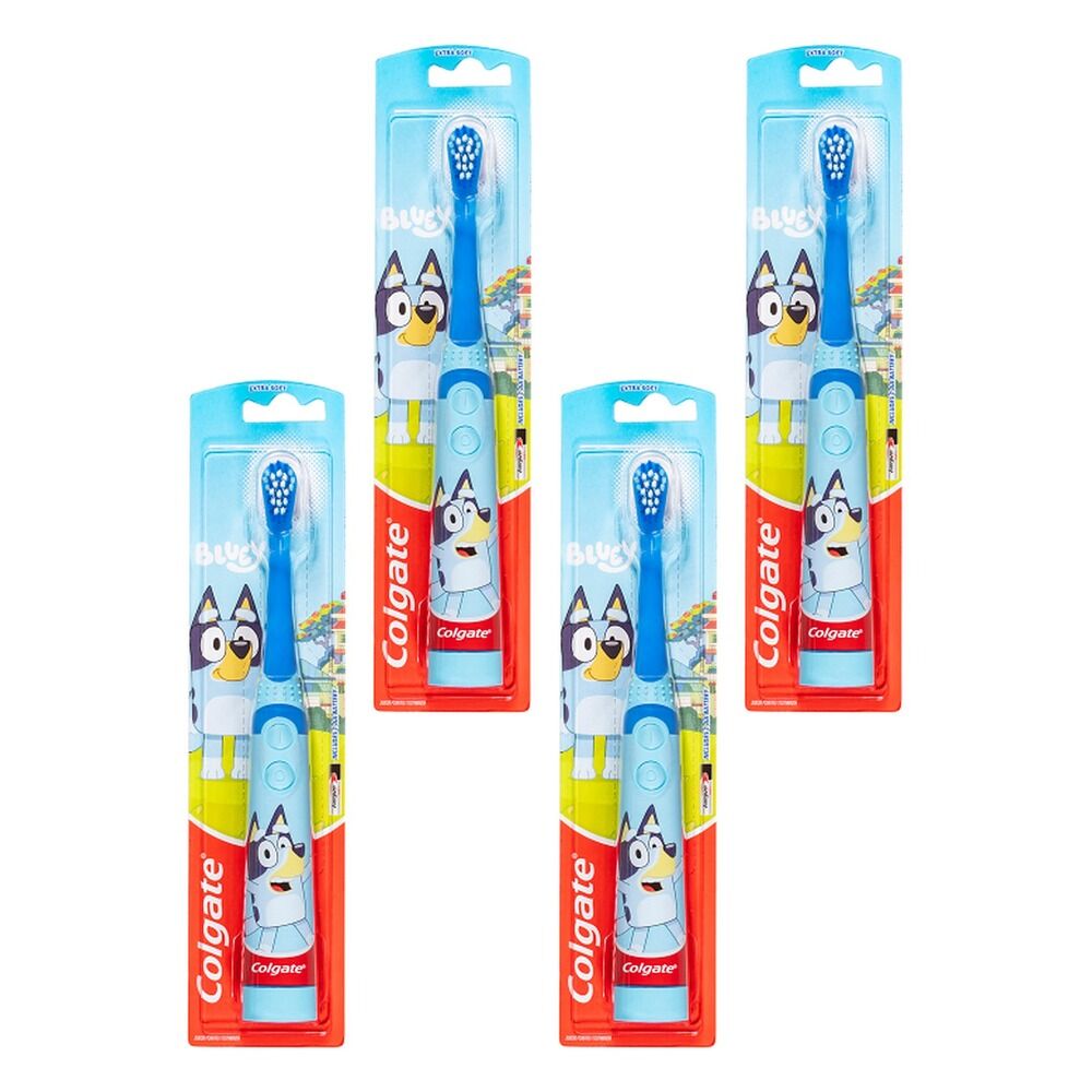 Colgate Kids Bluey Battery Powered Sonic Toothbrush Pack of 4