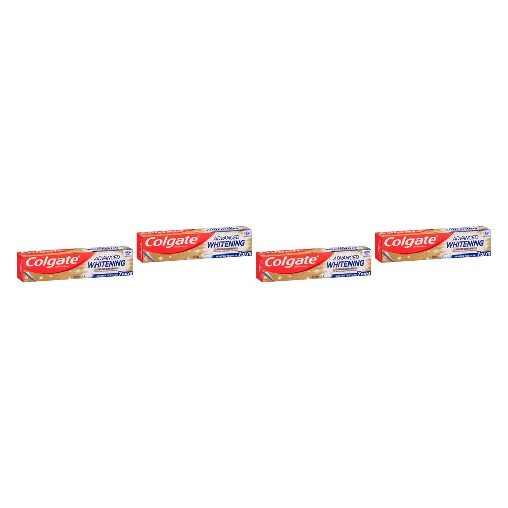 Colgate Advanced Whitening Tartar Control Toothpaste 200g Pack of 4