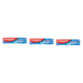Colgate Max Fresh Cool Mint Toothpaste with Mini Breath Strips 200g Pack of 3