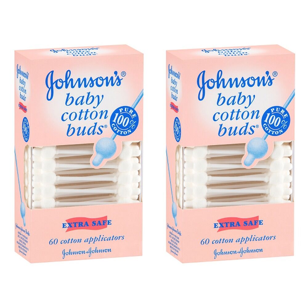 Johnson's Baby Buds 60 Pack Bundle of 2