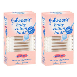 Johnson's Baby Buds 60 Pack Bundle of 2