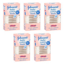Johnson's Baby Buds 60 Pack Bundle of 5