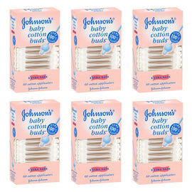 Johnson's Baby Buds 60 Pack Bundle of 6