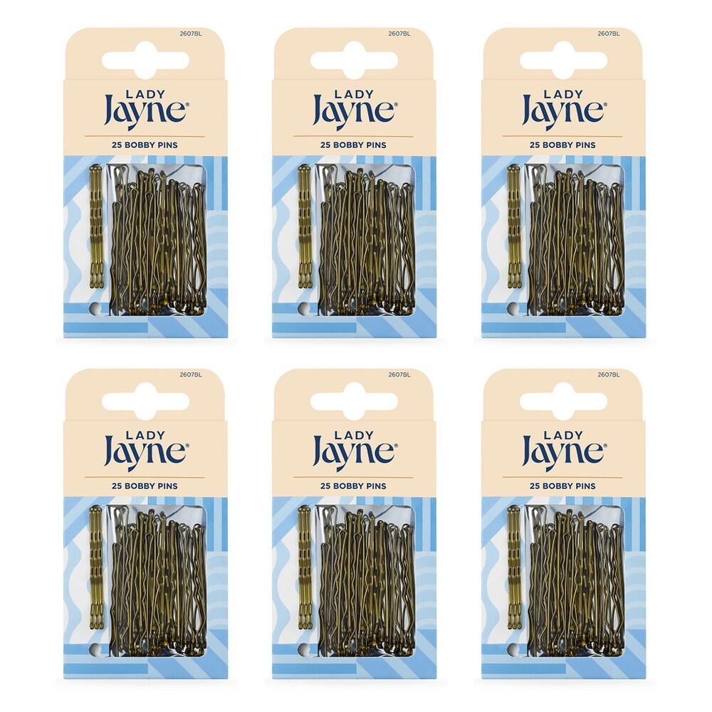 Lady Jayne Blonde Bobby Pins 4.5cm 25 Pack x 3 Bundle of 6