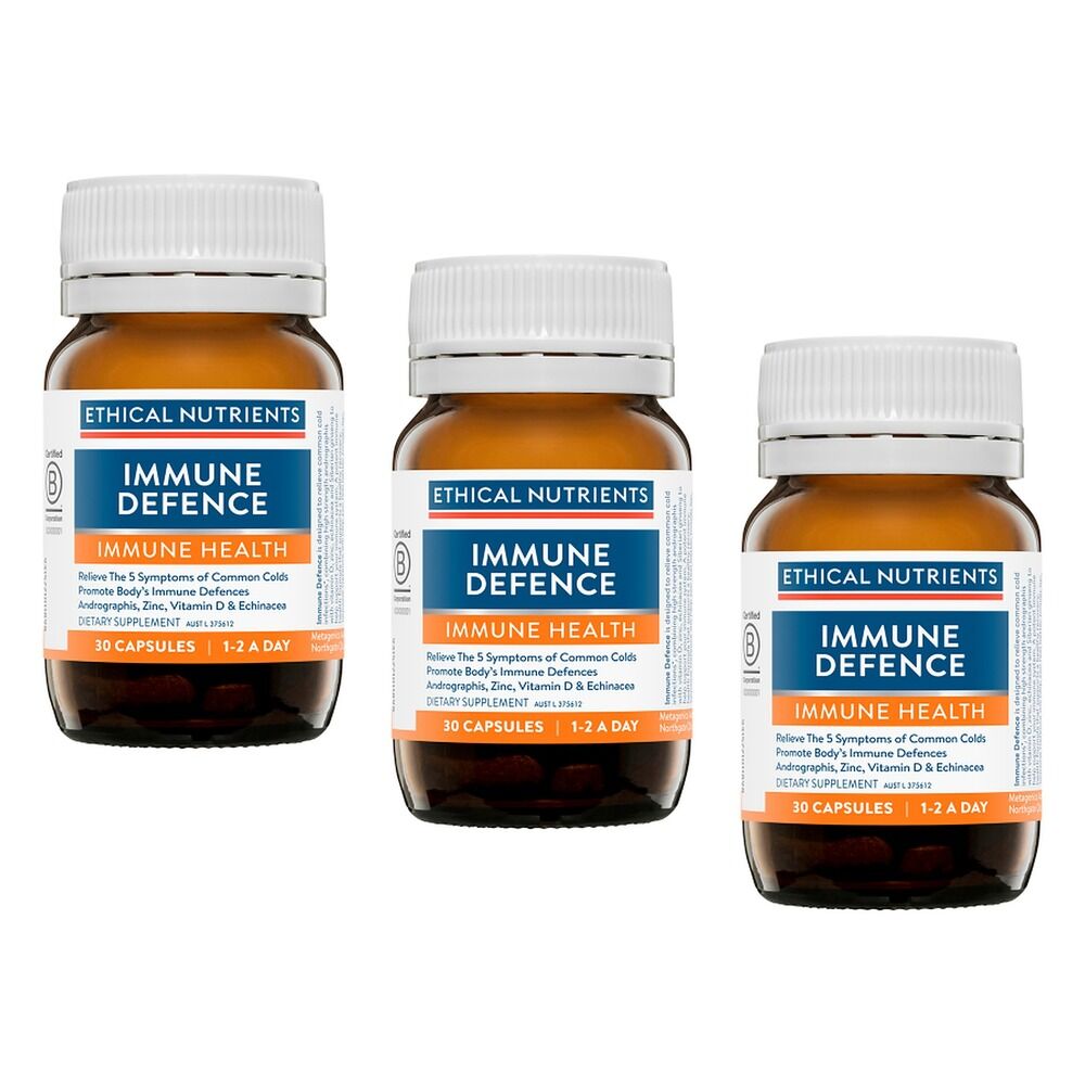 Ethical Nutrients Immune Defence 30 Capsules Pack of 3
