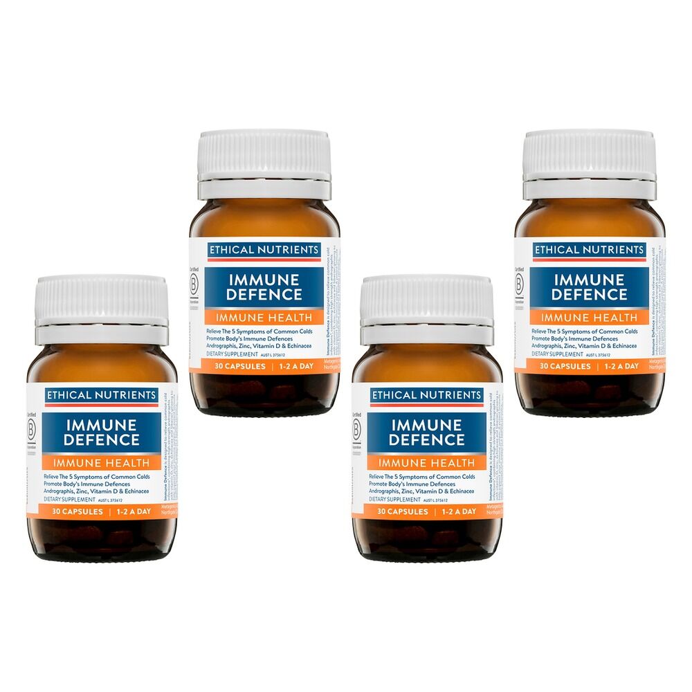 Ethical Nutrients Immune Defence 30 Capsules Pack of 4