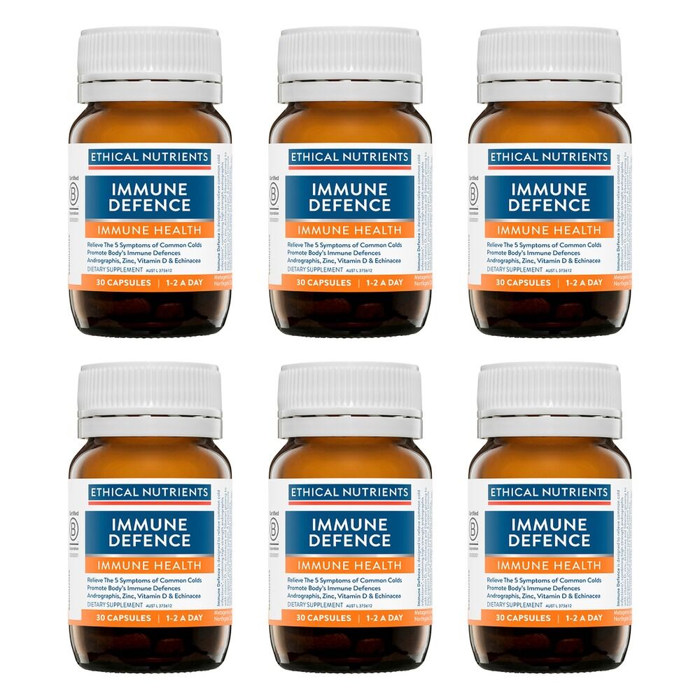 Ethical Nutrients Immune Defence 30 Capsules Pack of 6