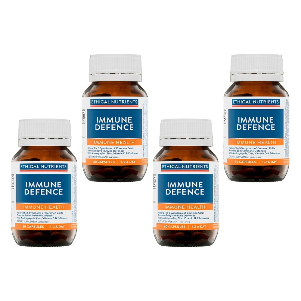 Ethical Nutrients Immune Defence 60 Capsules Pack of 4