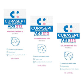 Curasept Chlorhexidine 0.12% Oral Rinse Mouthwash 200mL Pack of 3