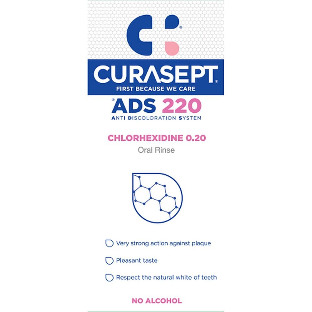 Curasept Chlorhexidine 0.20% Oral Rinse Mouthwash 200mL