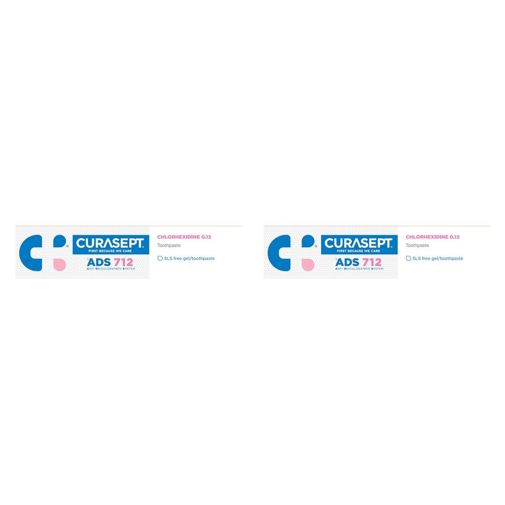 Curasept Chlorhexidine 0.12% Toothpaste 75mL Pack of 2