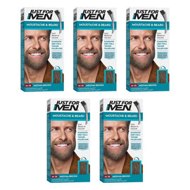 Just For Men Moustache & Beard Colour Medium Brown 40mL Pack of 5