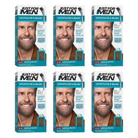 Just For Men Moustache & Beard Colour Medium Brown 40mL Pack of 6