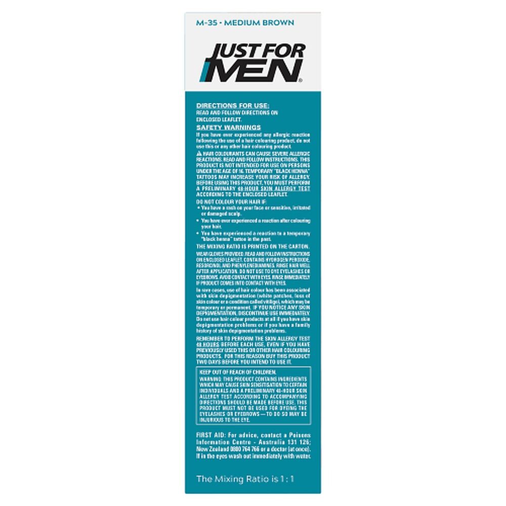 Just For Men Moustache & Beard Colour Medium Brown 40mL