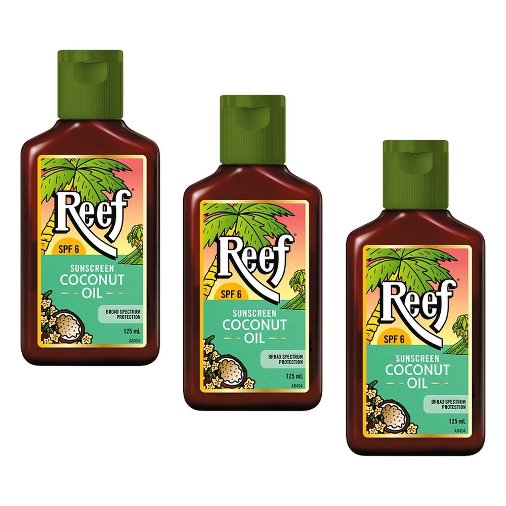 Reef Coconut Oil SPF6 125mL Pack of 3