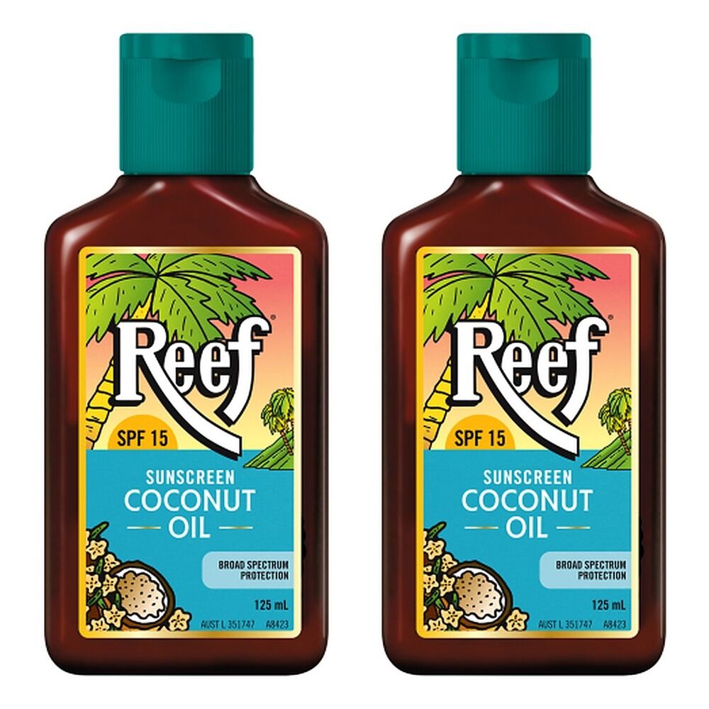 Reef Coconut Oil SPF15+ 125mL Pack of 2