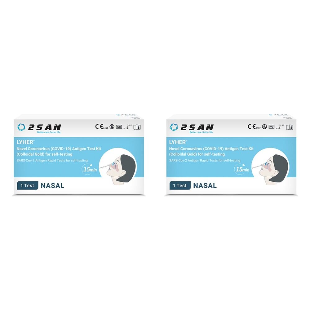 Lyher COVID-19 Rapid Antigen Self-Test Pack of 2