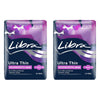 Libra Ultra Thin Goodnights Pads with Wings 10 Pack x 6 Bundle of 2