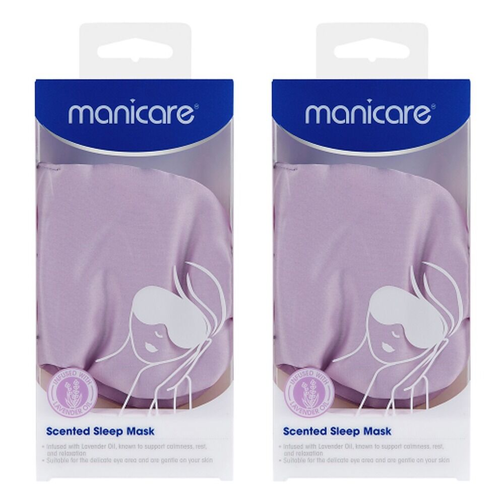 Manicare Lavender Scented Sleep Mask Pack of 2