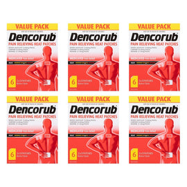Dencorub Pain Relieving Heat Patches 6 Patches Pack of 6