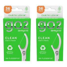Dentagenie Clean Flosspyx Minty 36 Pack Bundle of 2