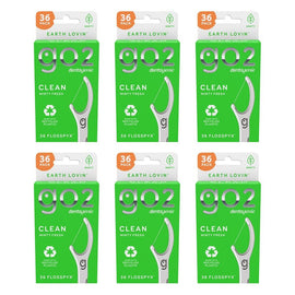 Dentagenie Clean Flosspyx Minty 36 Pack Bundle of 6