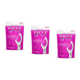 Dentagenie Smooth Flosspyx Gentle Floss Picks 36 Pack Bundle of 3