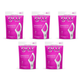 Dentagenie Smooth Flosspyx Gentle Floss Picks 36 Pack Bundle of 5
