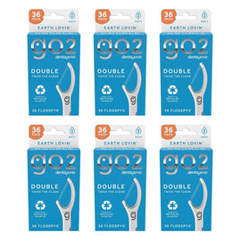 Dentagenie Double Flosspyx Minty Floss Picks 36 Pack Bundle of 6