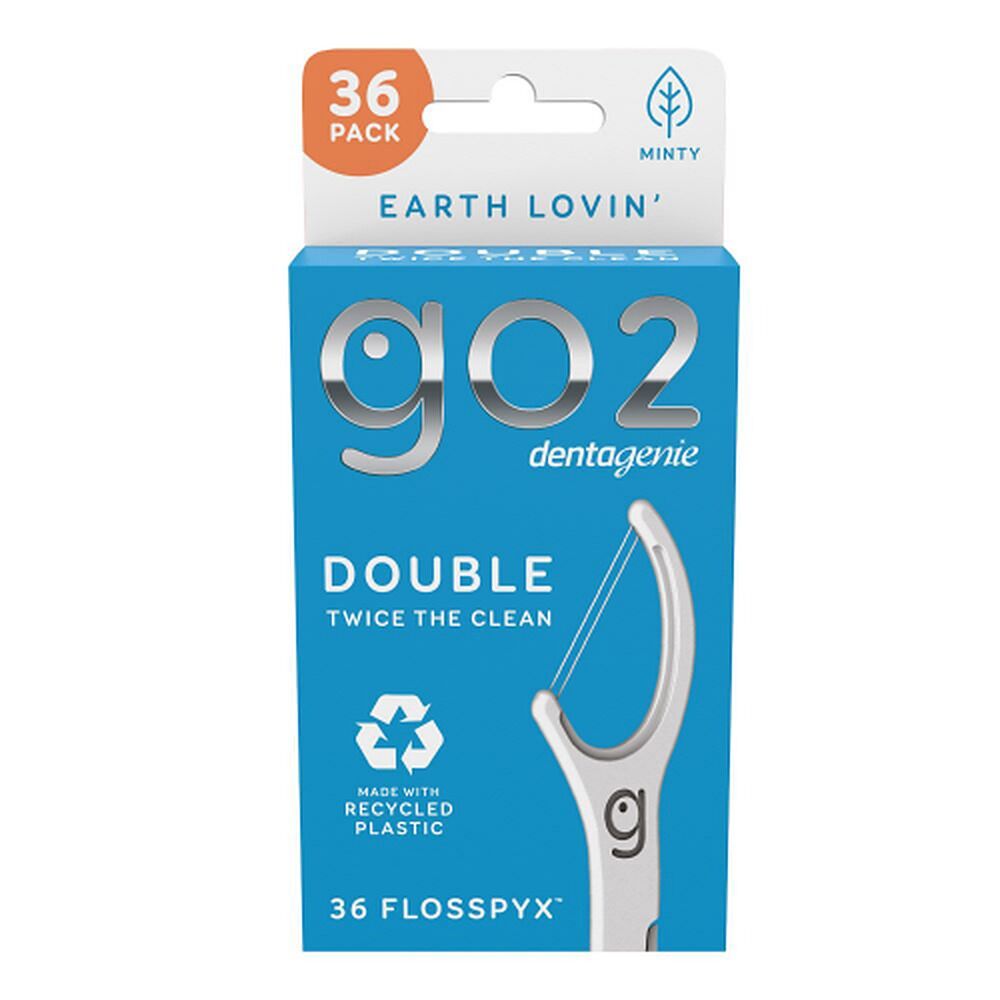 Dentagenie Double Flosspyx Minty Floss Picks 36 Pack