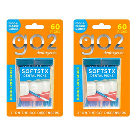 Dentagenie Softstx Interdental Picks Minty 50 Pack Bundle of 2