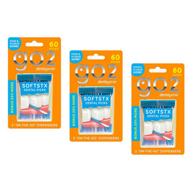 Dentagenie Softstx Interdental Picks Minty 50 Pack Bundle of 3