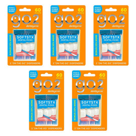 Dentagenie Softstx Interdental Picks Minty 50 Pack Bundle of 5