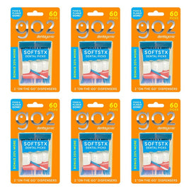 Dentagenie Softstx Interdental Picks Minty 50 Pack Bundle of 6