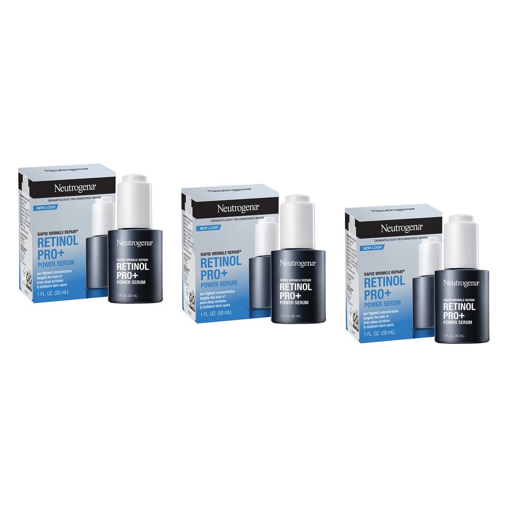 Neutrogena Rapid Wrinkle Repair Retinol Pro+ Power Serum 30mL Pack of 3