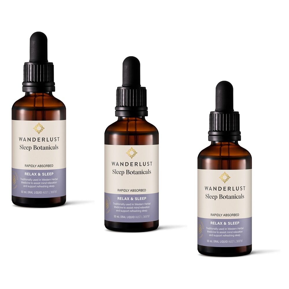 Wanderlust Sleep Botanical Drops 50mL Pack of 3