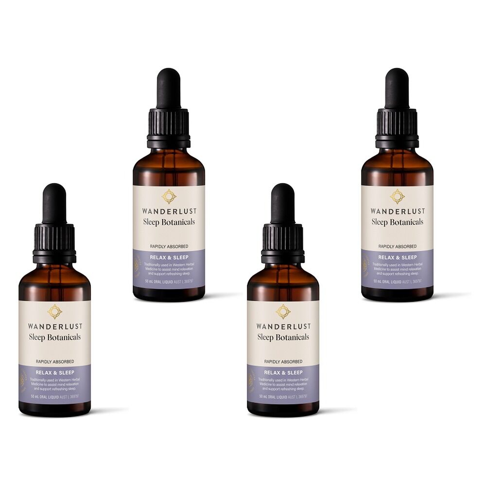 Wanderlust Sleep Botanical Drops 50mL Pack of 4