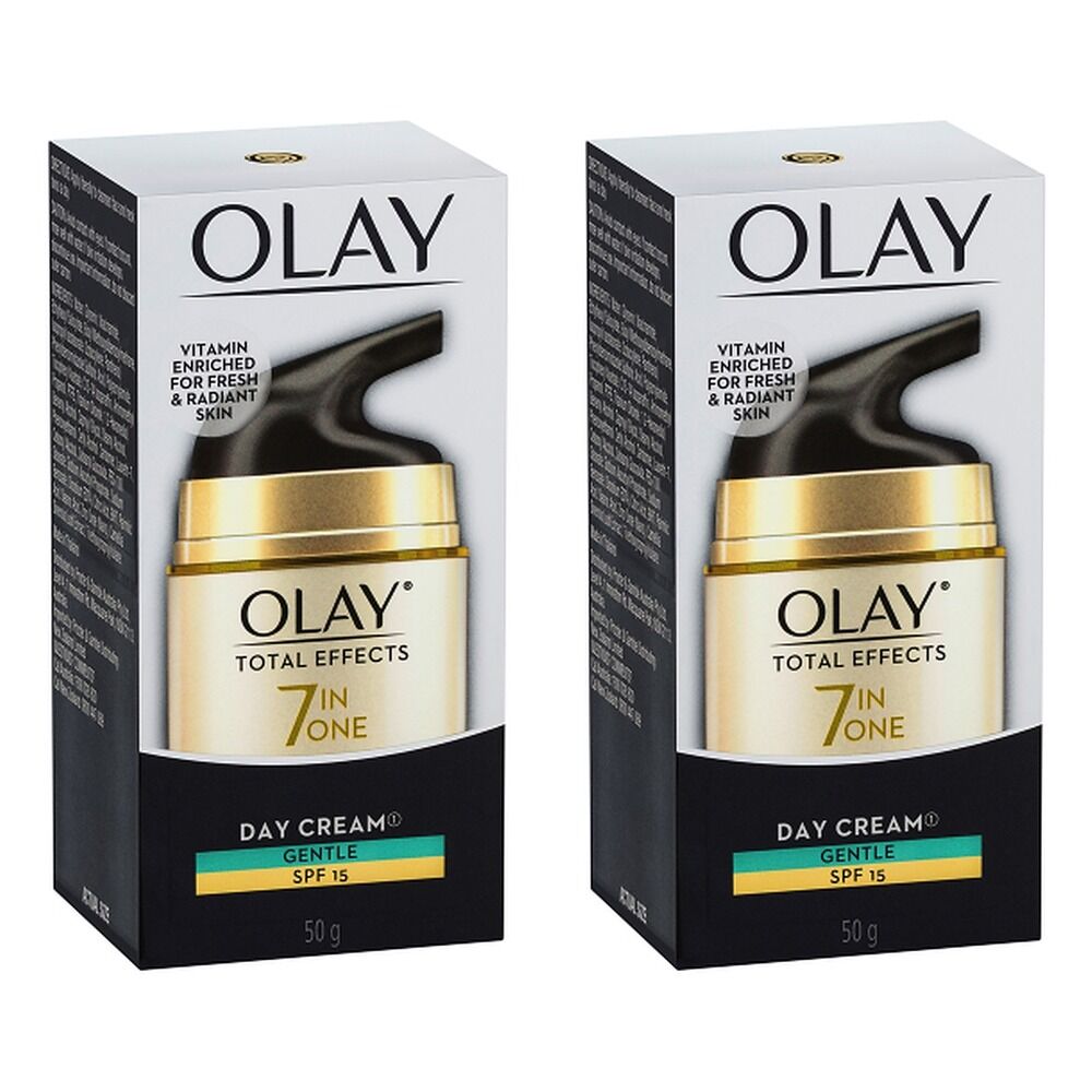 Olay Total Effects Gentle Moisturiser SPF 15 50g Pack of 2