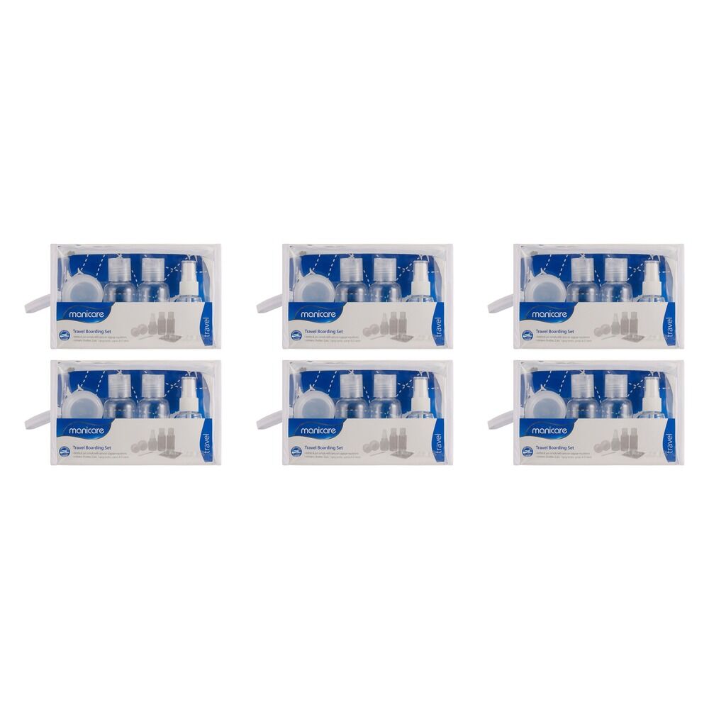 Manicare Travel Boarding Set 6 Pack Bundle of 6