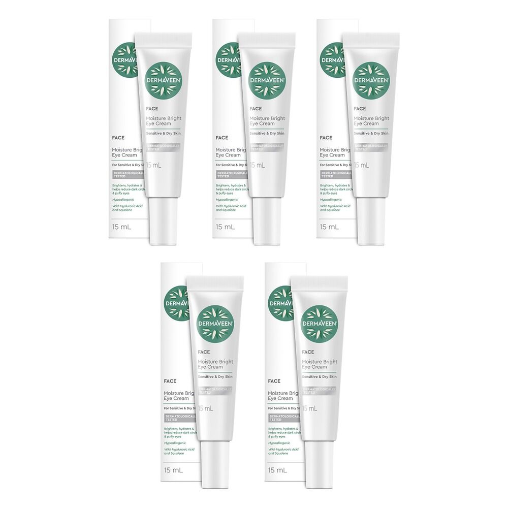 DermaVeen Moisture Bright Eye Cream 15mL Pack of 5