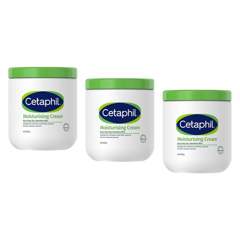 Cetaphil Moisturising Cream 550g Pack of 3
