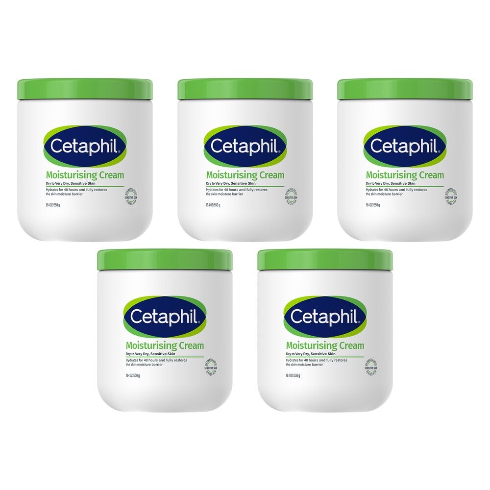 Cetaphil Moisturising Cream 550g Pack of 5
