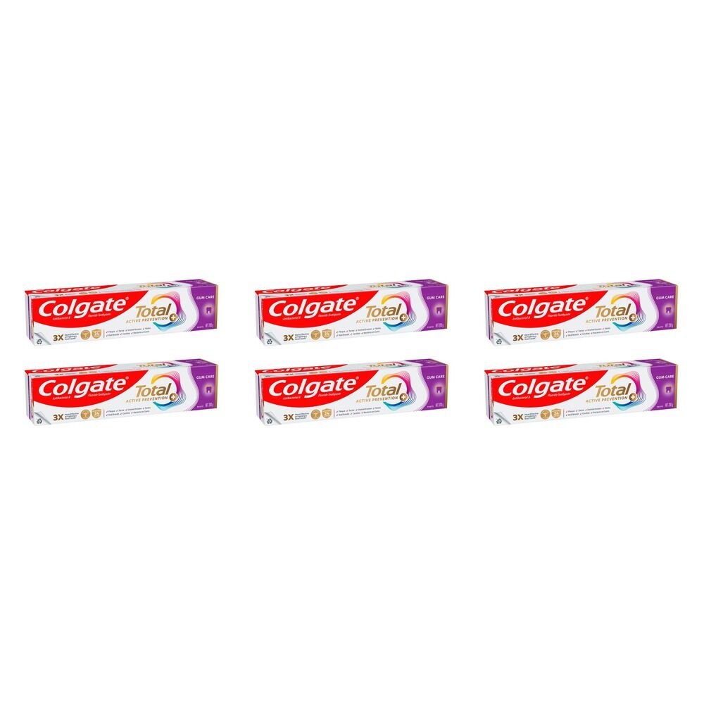 Colgate Total Active Prevention Gum Care Toothpaste 200g Pack of 6