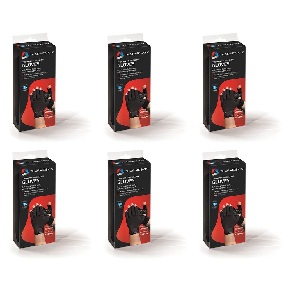 Thermoskin Thermal Compression Gloves Small Black Pack of 6