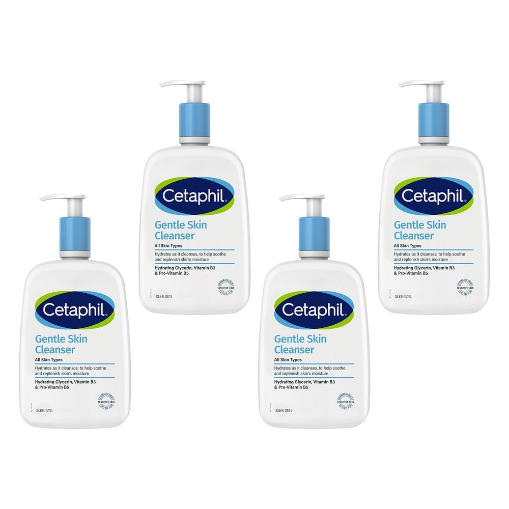 Cetaphil Gentle Skin Cleanser 1L Pack of 4