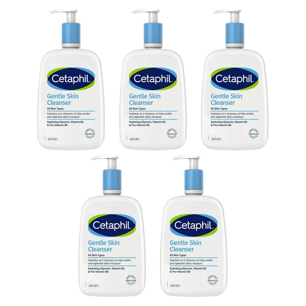 Cetaphil Gentle Skin Cleanser 1L Pack of 5